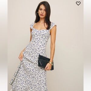 Reformation Bryson Dress - Mykonos size 10